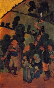 保羅 塞律西埃 Bretons on a Path 保羅 塞律西埃 Bretons on a Path